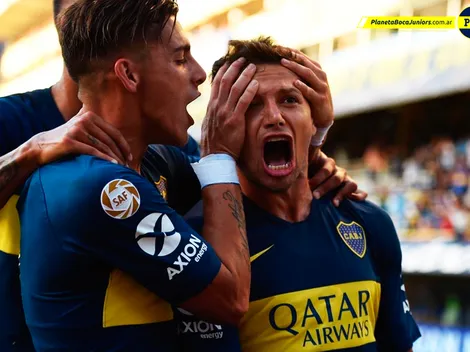 ¿Nace una cábala? Zárate le pidió un beso a Pavón antes del gol