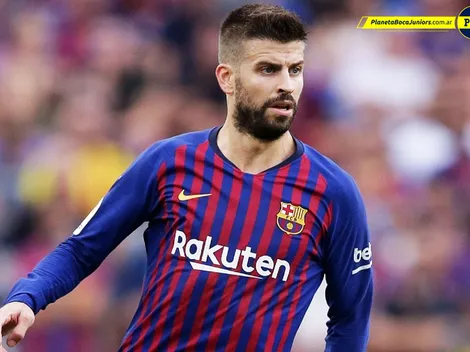 Piqué y una buena referencia de La Bombonera