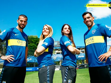 Encuentro Xeneize de Tevez y Benedetto con Las Gladiadoras