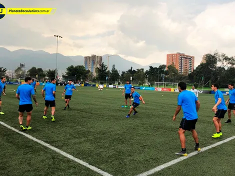 Visita especial en el entrenamiento de Boca