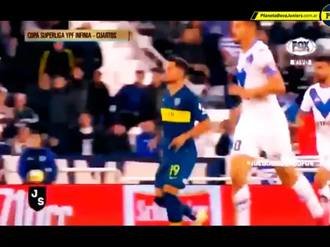 ¡Zárate le hizo cuernitos a un ataque de Vélez!