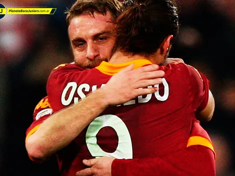 El saludo de Osvaldo a De Rossi