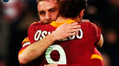 El saludo de Osvaldo a De Rossi