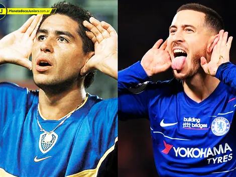 Regalo de lujo: Hazard le mandó una camiseta a Riquelme