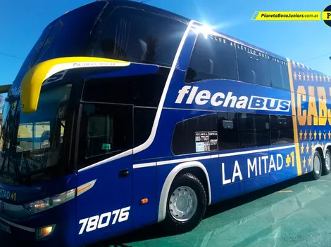 Sobra seguridad: así es el micro de Boca para visitar Núñez