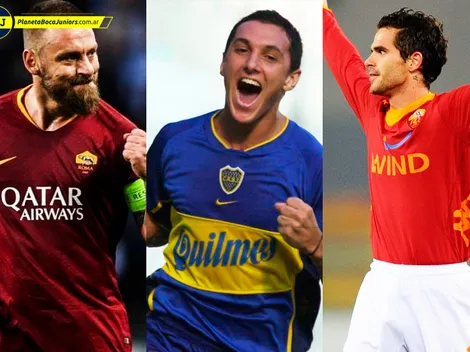 La lista de los 14 jugadores que pasaron por Boca y Roma