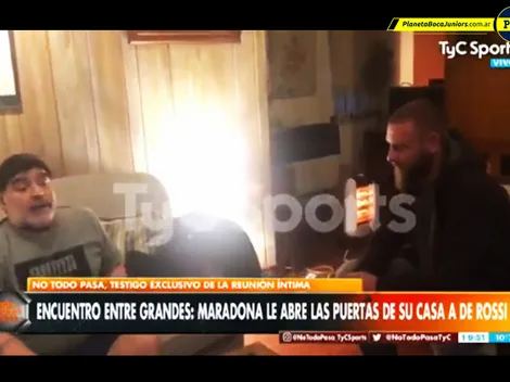 El video más esperado: la charla entre Maradona y De Rossi