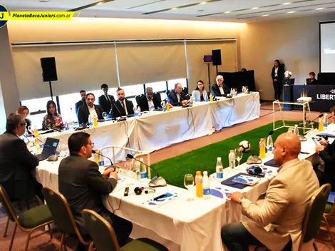 Reunión en CONMEBOL con representantes de Boca, River, Flamengo y Gremio