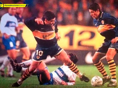 Video inédito: centro de Riquelme, gol de Maradona
