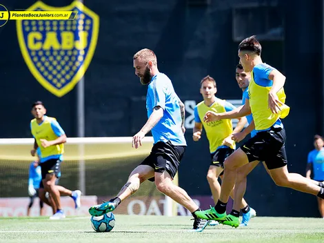 Sin Tevez, Alfaro probó el equipo