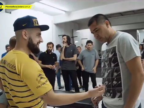 Riquelme y un regalo especial para los hinchas que lo llevan en la piel