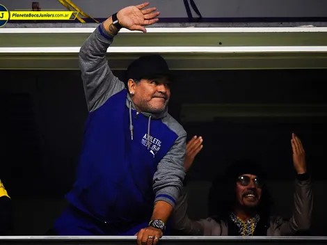 Salió a la luz la primera bandera para Maradona