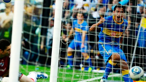 Monzón reveló qué le dijo Carrizo tras el gol en el Superclásico del 2011