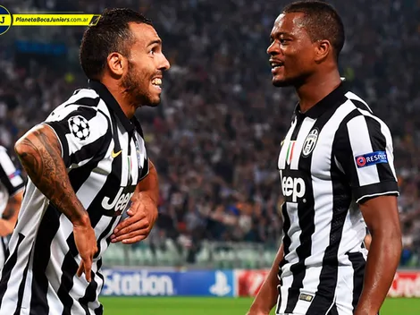 Se volvió loco: Evra le grabó un video a Tevez