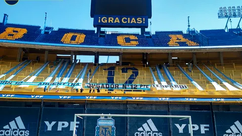 La Bombonera se tiñe de celeste y blanco