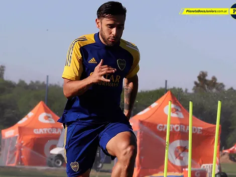 Russo lo espera: muestra positiva de Salvio en la práctica