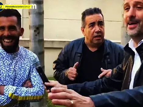 Tevez apareció en la vuelta de Tinelli a la TV con "El Insoportable"