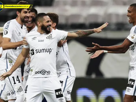 Ventaja para Boca: una importante baja en Santos para el duelo del martes