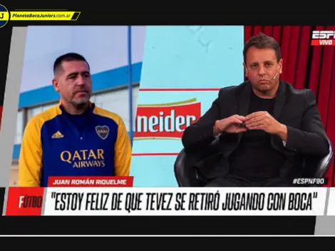 Riquelme se cruzó con los panelistas de 90 minutos y defendió el trabajo del consejo de fútbol
