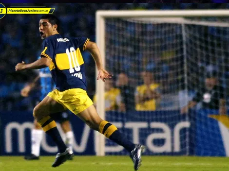 A 14 años, recrearon el golazo de Riquelme a Gremio en FIFA 21