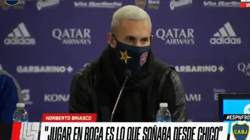 Briasco y su llegada a Boca: “Estoy desbordado de felicidad, es algo que soñé de chico”