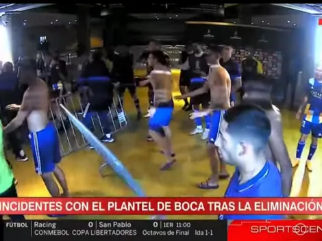 Escándalo en el vestuario de Boca: la policía tiró gas lacrimógeno