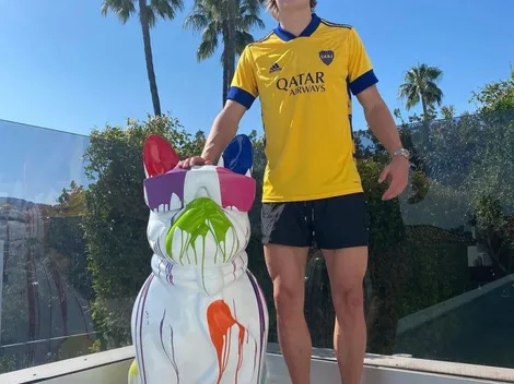 Ya es una costumbre: Haaland volvió a aparecer con la camiseta de Boca