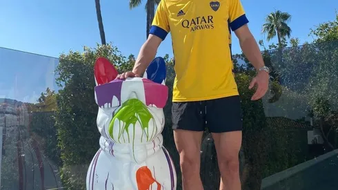 Ya es una costumbre: Haaland volvió a aparecer con la camiseta de Boca