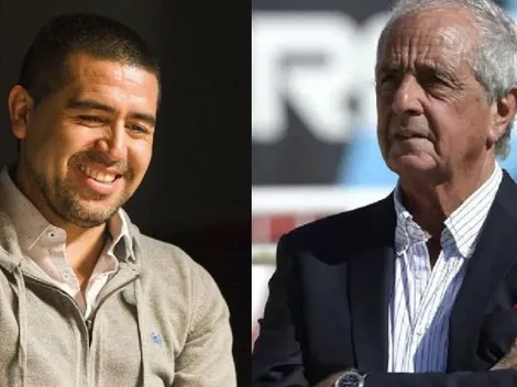 Riquelme y una broma para D'Onofrio: "Cuando pierde, no dice nada"