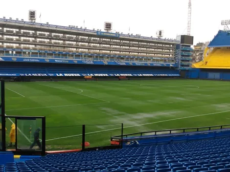 Se juega: así está la Bombonera luego de las intensas lluvias