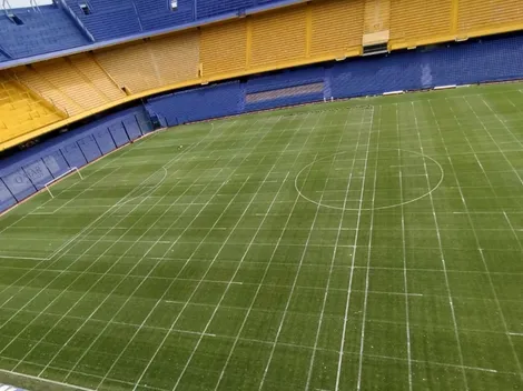 Comenzaron los trabajos en el césped de la Bombonera: ¿Cuándo quedaría lista?