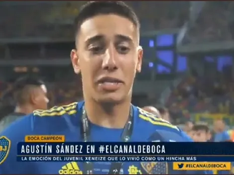 "Este era el sueño de mi vida" : Sandez rompió el llanto tras la consagración de Boca