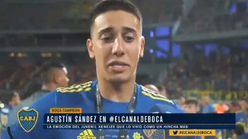"Este era el sueño de mi vida" : Sandez rompió el llanto tras la consagración de Boca