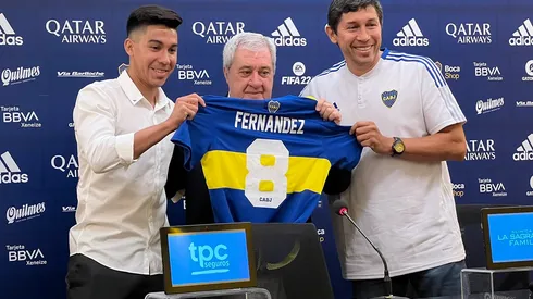 Pol Fernández, listo para su tercer ciclo en Boca: "Me llega en un muy buen momento"