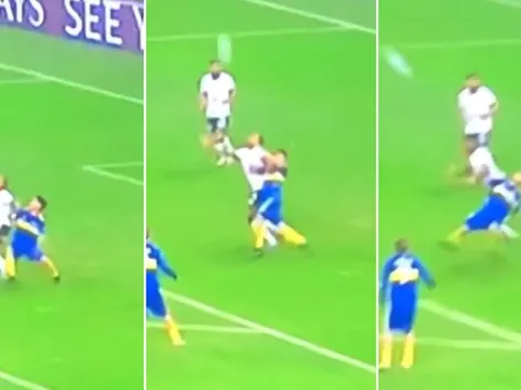 ¿Hubo falta a Pol Fernández? La jugada similar al penal de Rojo que el árbitro no cobró