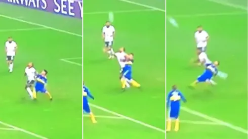 ¿Hubo falta a Pol Fernández? La jugada similar al penal de Rojo que el árbitro no cobró