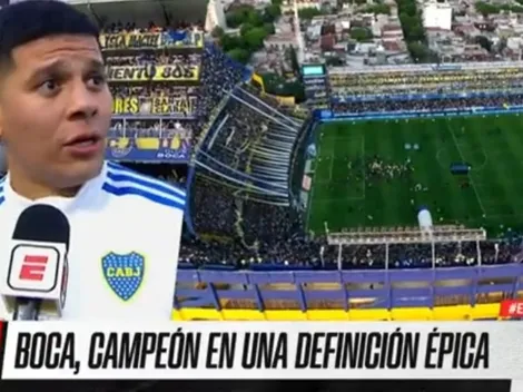 Contundente: la frase de Marcos Rojo para describir a Boca campeón