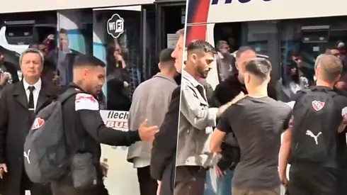 VIDEO | El cantito de los hinchas de Independiente en la salida del Rojo del hotel