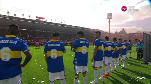 La publicación de Rojo luego del homenaje del plantel de Boca