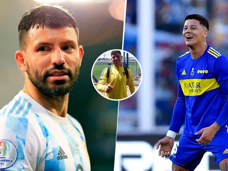 Video | La broma de Marcos Rojo al Kun Agüero: "Deja de..."