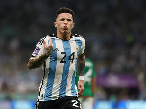 La alegría de Enzo Fernández tras la victoria ante México: "Se me cumplió el sueño"