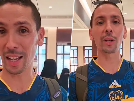 VIDEO | El francés fanático de Riquelme que sorprendió con una inédita camiseta de Boca en Qatar