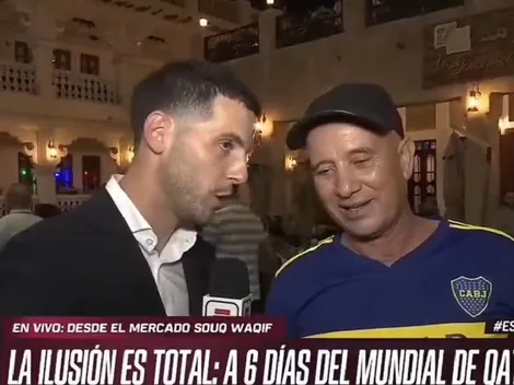 Video | Otro xeneize en Qatar: canta las canciones de Boca y banca a una de las figuras del plantel campeón