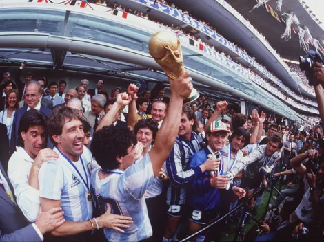 Los jugadores de Boca campeones del mundo con Argentina