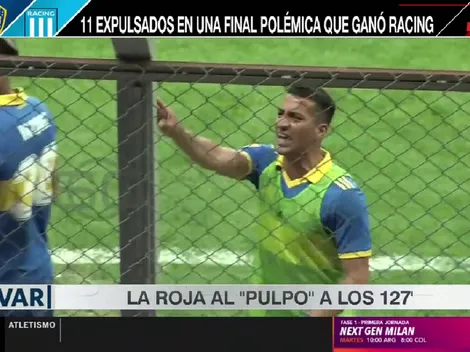 VIDEO | El motivo de la expulsión al Pulpo González: sus gestos a los hinchas de Racing