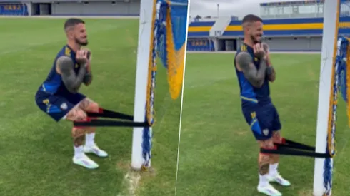 Cumpliendo con su palabra: Benedetto se entrena en Ezeiza un 24 de diciembre