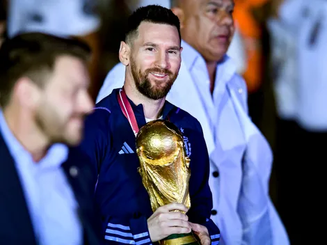 Inédita: apareció la foto de Leo Messi en el helicóptero el día de la caravana histórica por los festejos del Mundial 2022