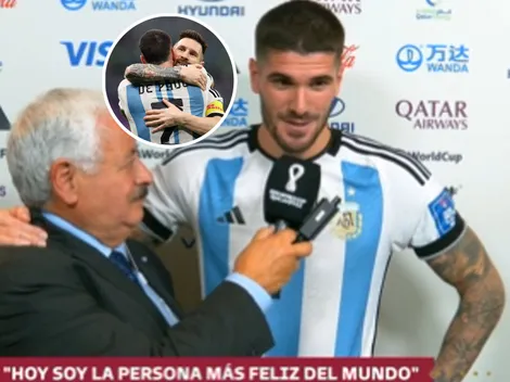 "Un hermano mayor": la emotiva confesión de Rodrigo De Paul sobre Messi