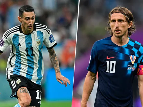 Impecable: el gesto de Di María con Modric tras la victoria de Argentina sobre Croacia