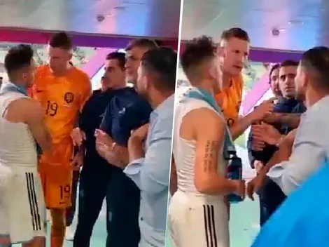 VIDEO | Fuerte cruce en el vestuario entre jugadores argentinos y el 19 de Países Bajos